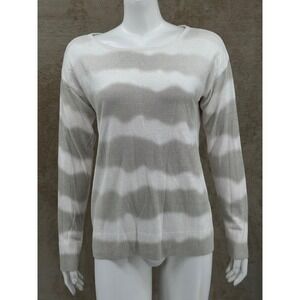 Barefoot Dreams Sweater‎ Womens Small CozyChic Ultra Lite Knit Boatneck Stripe